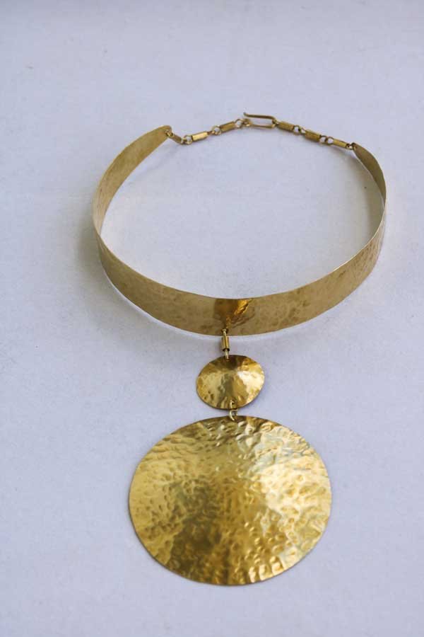 KITUI African brass necklace