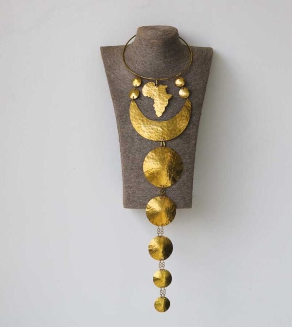 Lamu African brass necklace