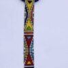 ABASI African pendant necklace, Blue beaded necklace
