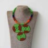 KOVI Green Zulu Pendant Necklace, African Beaded Necklace