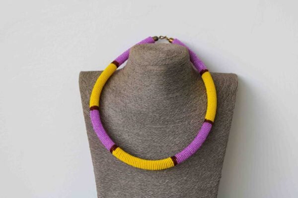 80a.jpg TORO African Beaded necklace, Zulu Tribal Necklace