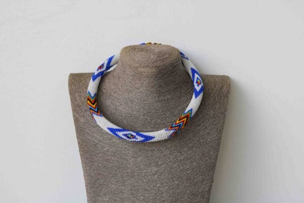 ZAO African Beaded necklace, Zulu Tribal Necklace