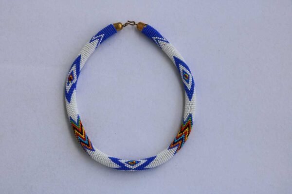 ZAO African Beaded necklace, Zulu Tribal Necklace