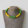 MAYA African Beaded necklace, Zulu Tribal Necklace