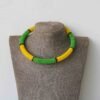 MAYA African Beaded necklace, Zulu Tribal Necklace