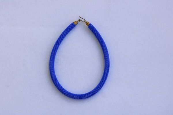 90b.jpg KIFARU African Beaded necklace, Zulu Tribal Necklace