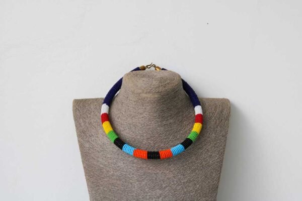 92a.jpg MBUZI African Beaded necklace, Zulu Tribal Necklace