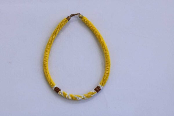 KIWI African Beaded necklace, Zulu Tribal Necklace