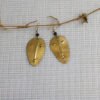 BALI African Face Mask brass earrings