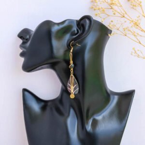 BAHA African Brass and Bone earrings
