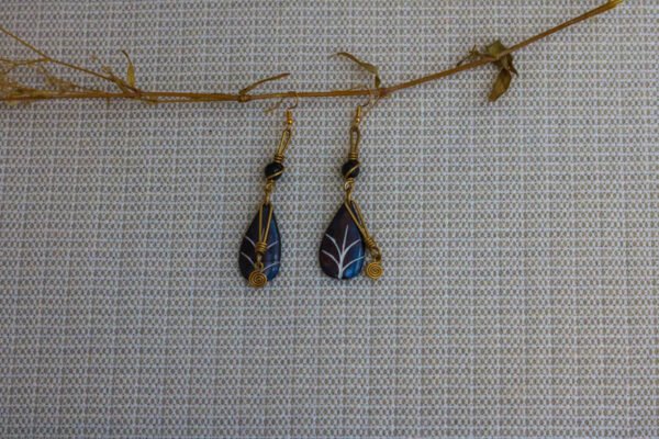 BAHA African Brass and Bone earrings