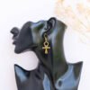 IDI Ankh Brass earrings