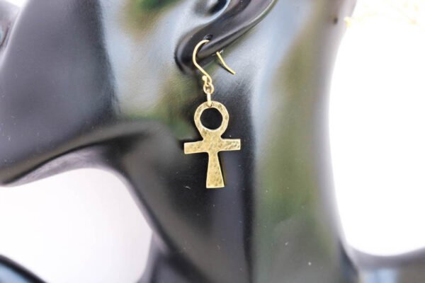 IDI Ankh Brass earrings
