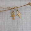 IDI Ankh Brass earrings