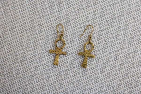 IDI Ankh Brass earrings