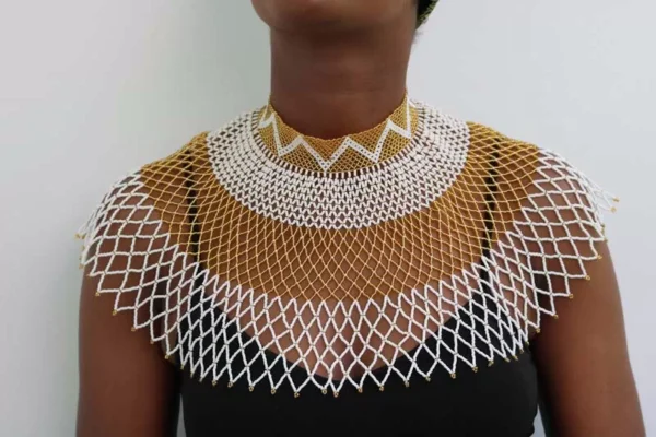 DIN African Beaded wedding necklace