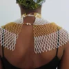 DIN African Beaded wedding necklace