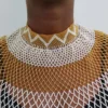 DIN African Beaded wedding necklace