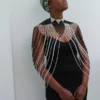 DINA Beaded shawl necklace