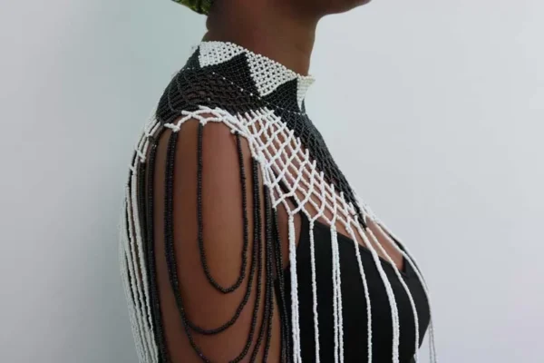 DINA Beaded shawl necklace