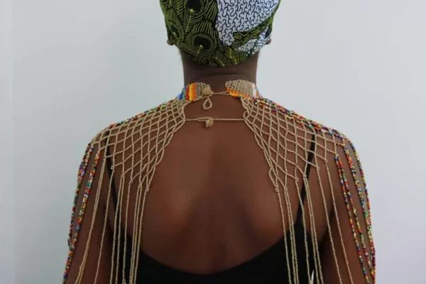 DULA Beaded shawl necklace
