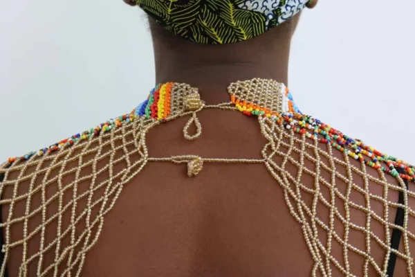 DULA Beaded shawl necklace