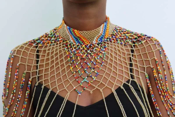DULA Beaded shawl necklace