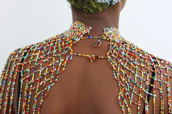 DUMI Beaded shawl necklace