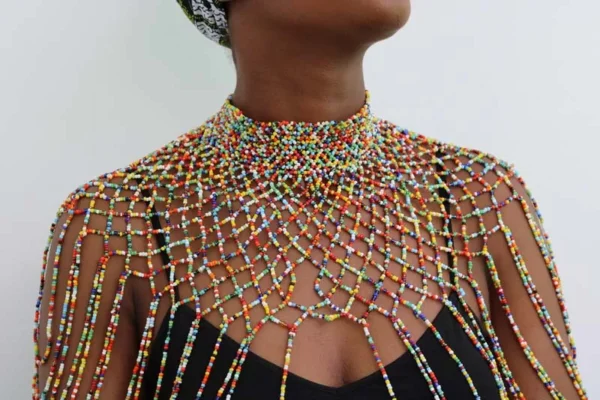 DUMI Beaded shawl necklace