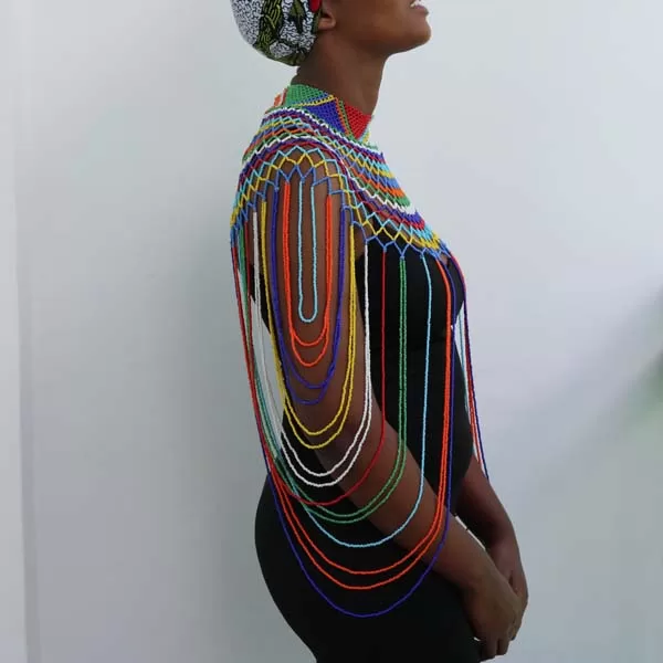 DAKA Beaded shawl necklace