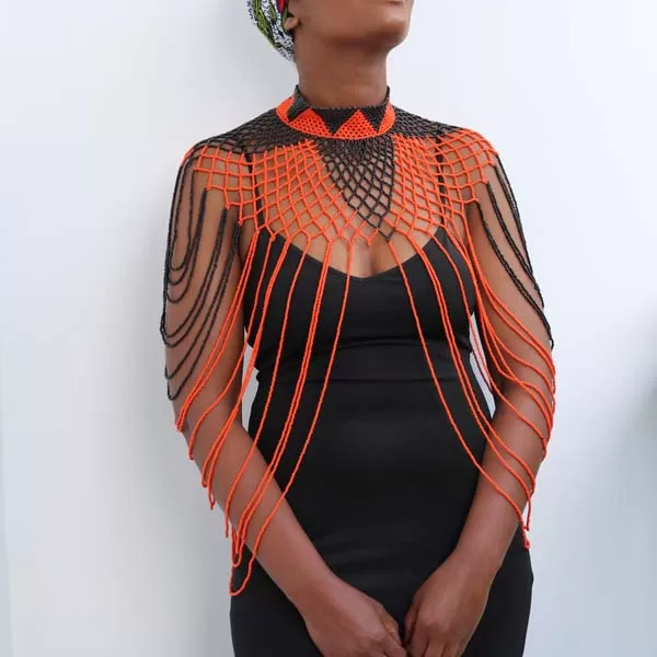 DEDA Beaded shawl necklace