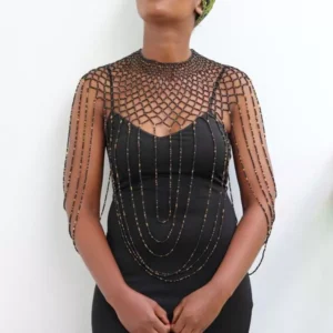 DESTA Beaded shawl necklace