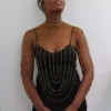 DIVA Beaded shawl necklace