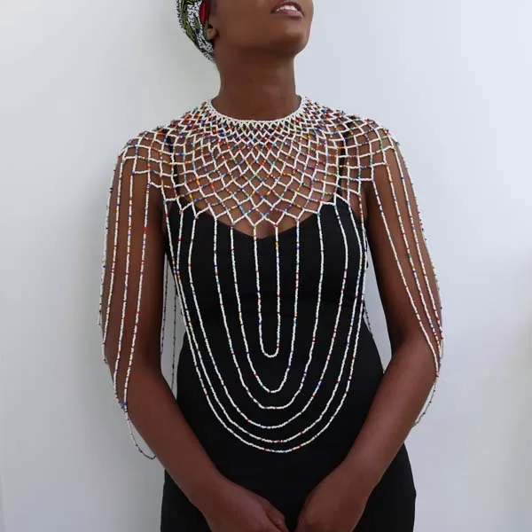 DALALI Beaded shawl necklace