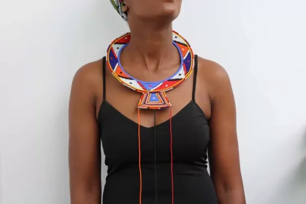 DUKU Colorful Maasai wedding necklace