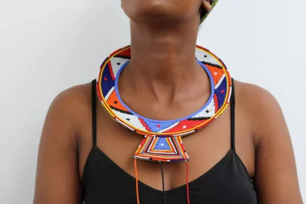DUKU Colorful Maasai wedding necklace