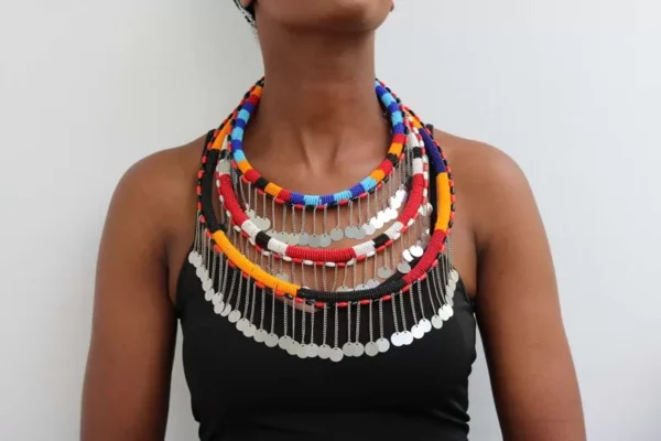 DURO Colorful Maasai wedding necklace