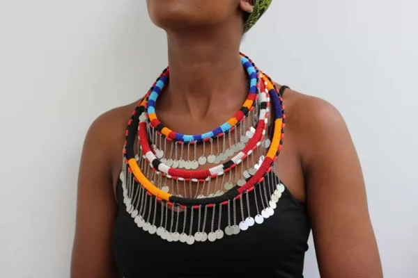 DURO Colorful Maasai wedding necklace
