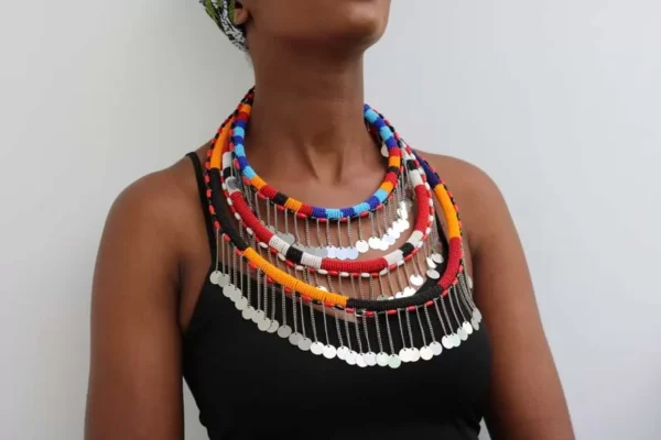 DURO Colorful Maasai wedding necklace