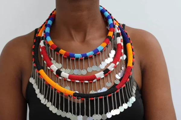 DURO Colorful Maasai wedding necklace