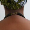 MONO Black beaded fringe necklace