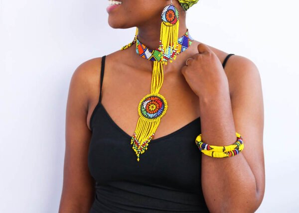 AYUBI African Beaded jewelry set