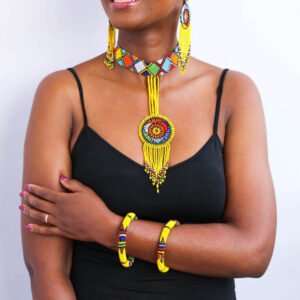 AYUBI African Beaded jewelry set