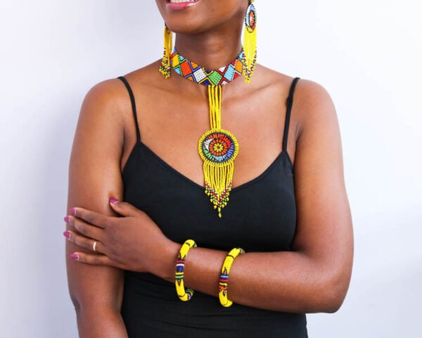 AYUBI African Beaded jewelry set