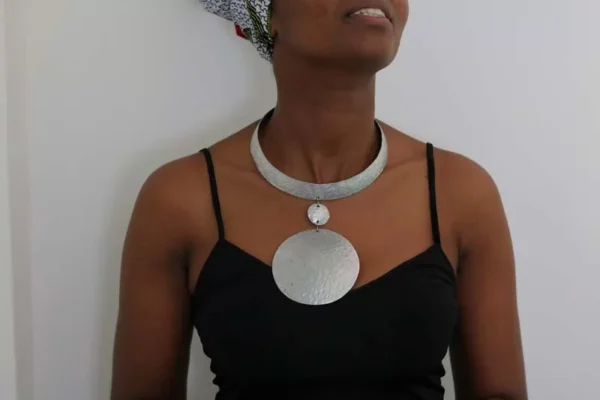 FIZA African aluminum necklace