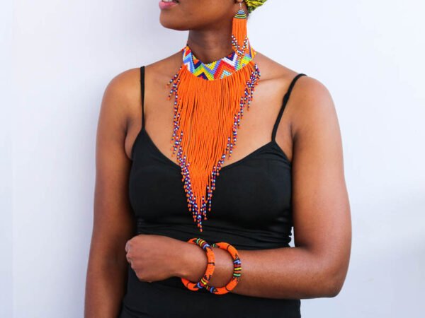 ASMA African Beaded jewelry set