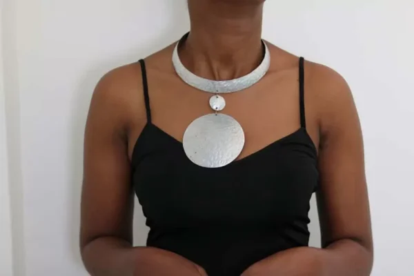 FIZA African aluminum necklace
