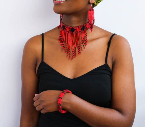 AFIFA African Beaded jewelry set