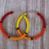 ALMASI African Beaded Hoop Earrings