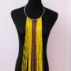 ARUSI African beaded fringe necklace
